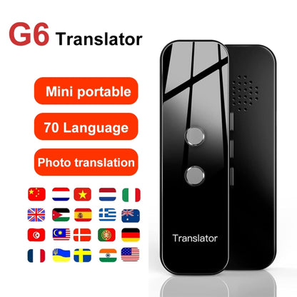 G6 Portable Instant Real Time Voice Translator Multi Language Voice Personal Travel Assistant Translator(Gray) - Consumer Electronics by buy2fix | Online Shopping UK | buy2fix