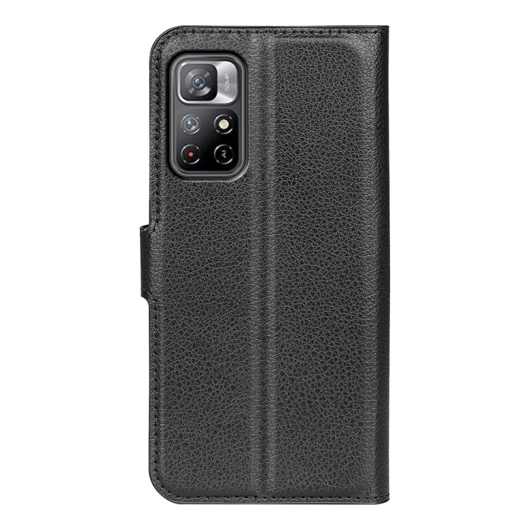 For Xiaomi Redmi Note 11 Litchi Texture Horizontal Flip Protective Case with Holder & Card Slots & Wallet(Black) - Xiaomi Accessories by buy2fix | Online Shopping UK | buy2fix