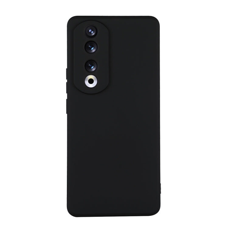 For Honor 90 Pro ENKAY Liquid Silicone Soft Shockproof Phone Case(Black) - Honor Cases by ENKAY | Online Shopping UK | buy2fix