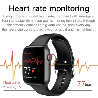 T500 Plus 1.44 inch Color Screen Smart Watch,Support Heart Rate Monitoring/Blood Pressure Monitoring(White) - Smart Wear by buy2fix | Online Shopping UK | buy2fix