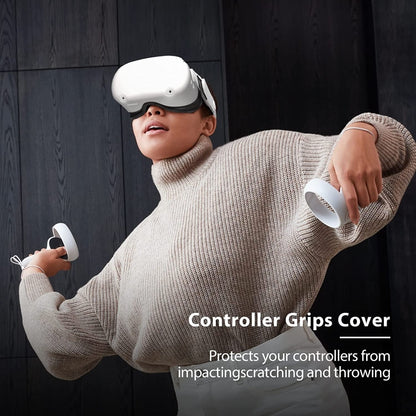 For Oculus Quest2 VR Handle Host All-inclusive Non-slip Anti-fall Silicone Protective Cover - Consumer Electronics by buy2fix | Online Shopping UK | buy2fix