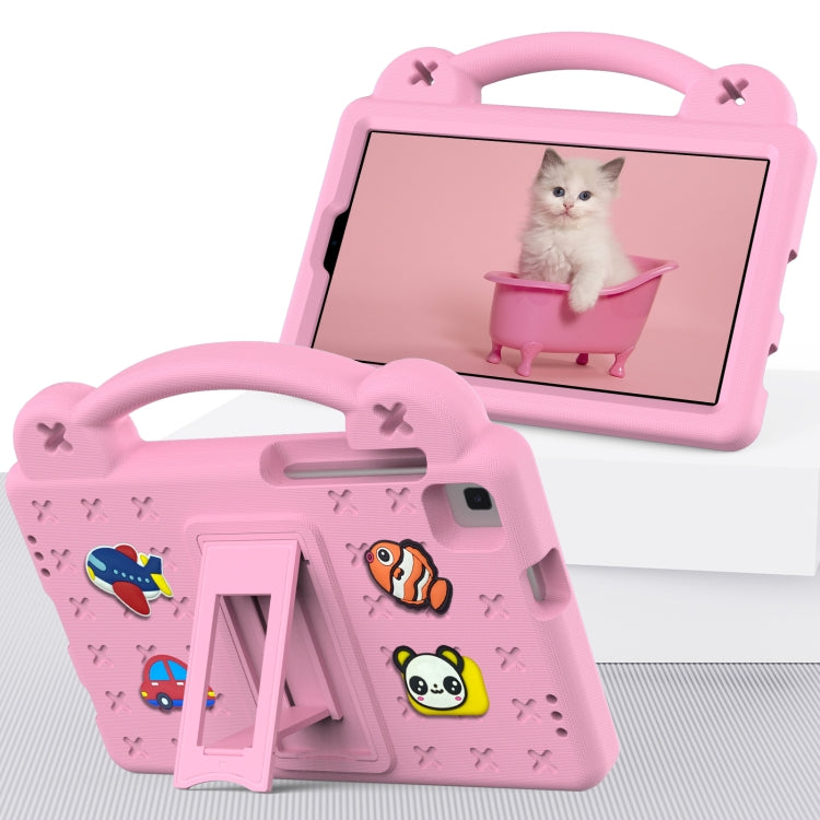 For Samsung Galaxy Tab A7 Lite 8.7 2021 T220/T225 Handle Kickstand Children EVA Shockproof Tablet Case(Pink) - Samsung Accessories by buy2fix | Online Shopping UK | buy2fix