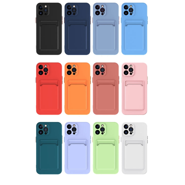 For iPhone 14 Skin Feel Card Color Button TPU Case (Black) - iPhone 14 Cases by buy2fix | Online Shopping UK | buy2fix