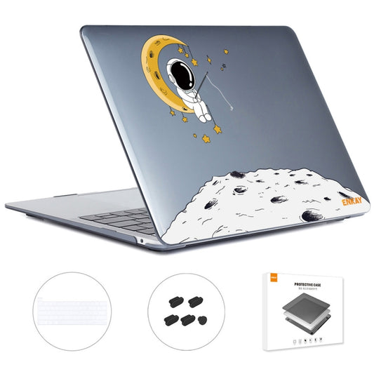 For MacBook Pro 13.3 A2251/A2289/A2338 ENKAY Hat-Prince 3 in 1 Spaceman Pattern Laotop Protective Crystal Case with TPU Keyboard Film / Anti-dust Plugs, Version:EU(Spaceman No.3) - MacBook Pro Cases by ENKAY | Online Shopping UK | buy2fix