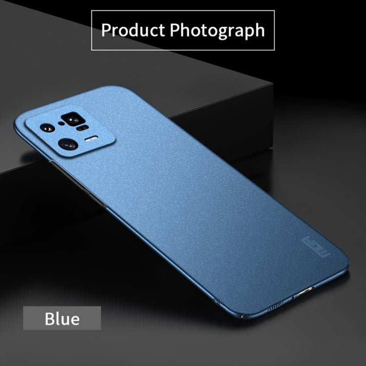 For Xiaomi 13 Pro MOFI Fandun Series Frosted Ultra-thin PC Hard Phone Case(Blue) - Xiaomi Cases by MOFI | Online Shopping UK | buy2fix