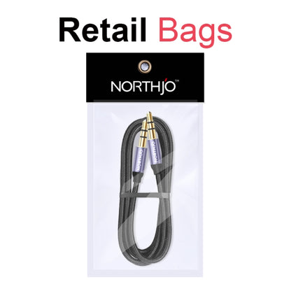 NORTHJO MTM04 4 Pole 3.5mm Male to Male Stereo Audio Aux Cable, Length:3m - Video & Audio Cable by NORTHJO | Online Shopping UK | buy2fix