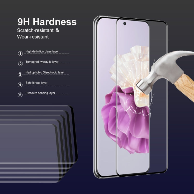 For Huawei P60 Pro / Art 2pcs ENKAY 3D Curved Full Glue Hot Bending Tempered Glass Full Film - Huawei Tempered Glass by ENKAY | Online Shopping UK | buy2fix