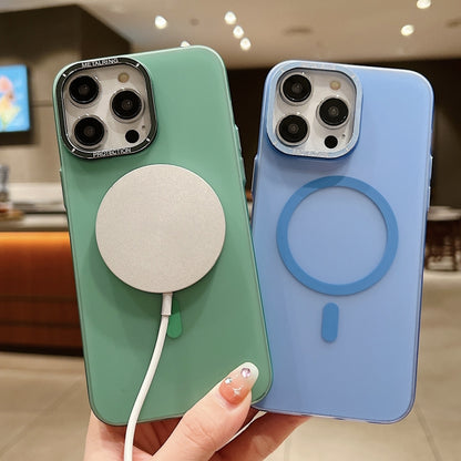 For iPhone 11 Pro Frosted PC MagSafe TPU Phone Case(Blue) - iPhone 11 Pro Cases by buy2fix | Online Shopping UK | buy2fix