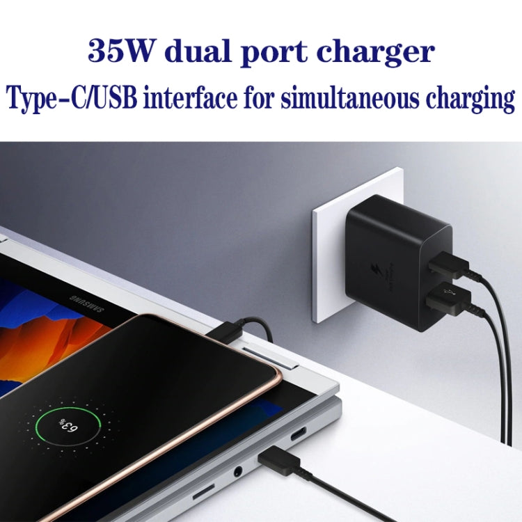 35W USB-C / Type-C + USB Charger Supports PPS / PD Protocol with Dual Type-C Cable, US Plug - USB Charger by buy2fix | Online Shopping UK | buy2fix