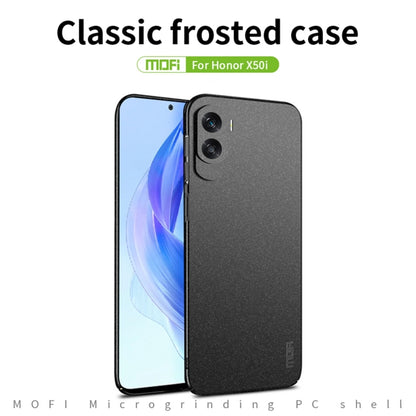 For Honor X50i / 90 Lite MOFI Fandun Series Frosted PC Ultra-thin All-inclusive Phone Case(Blue) - Honor Cases by MOFI | Online Shopping UK | buy2fix