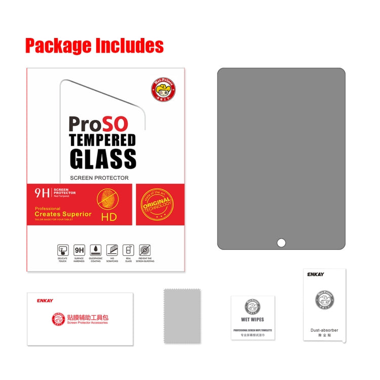 For iPad Air 10.5 2019 / Pro 10.5 ENKAY Hat-Prince 0.33mm 28 Degrees Anti-peeping Privacy Tempered Glass Film - More iPad Tempered Glass by ENKAY | Online Shopping UK | buy2fix