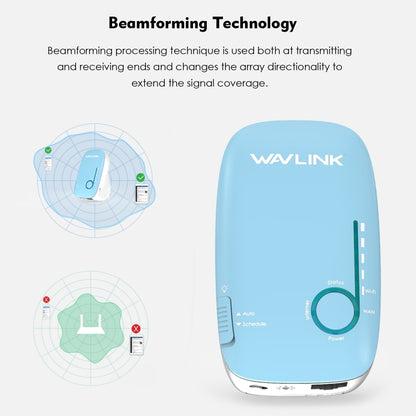 WAVLINK WN576K3 AC1200 Household WiFi Router Network Extender Dual Band Wireless Repeater, Plug:AU Plug - Wireless Routers by WAVLINK | Online Shopping UK | buy2fix