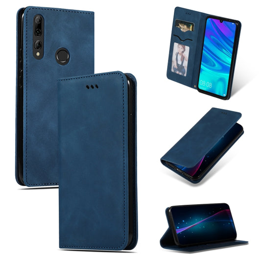 Retro Skin Feel Business Magnetic Horizontal Flip Leather Case for Huawei P Smart 2019 & P Smart Plus 2019(Navy Blue) - Mobile Accessories by buy2fix | Online Shopping UK | buy2fix