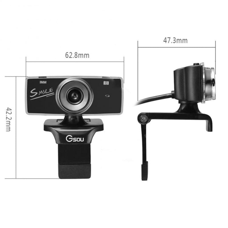 Gsou B18S HD Webcam Built-in Microphone Smart Web Camera USB Streaming Live Camera With Noise Cancellation - HD Camera by Gsou | Online Shopping UK | buy2fix