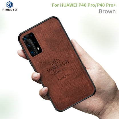 For Huawei P40 pro / P40pro+ PINWUYO Zun Series PC + TPU + Skin Waterproof And Anti-fall All-inclusive Protective Shell(Brown) - Huawei Cases by PINWUYO | Online Shopping UK | buy2fix