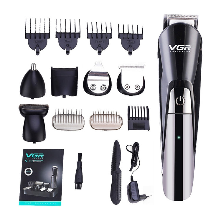 VGR V-012 5W 6 in 1 Electric Hair Clipper, Plug Type: EU Plug - Hair Trimmer by VGR | Online Shopping UK | buy2fix