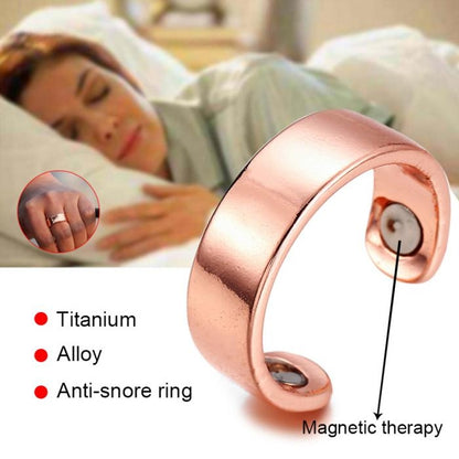 Acupressure Anti Snore Ring Treatment Reflexology Anti Snoring Apnea Sleeping Device(Gold) - Anti Snoring Tools by buy2fix | Online Shopping UK | buy2fix