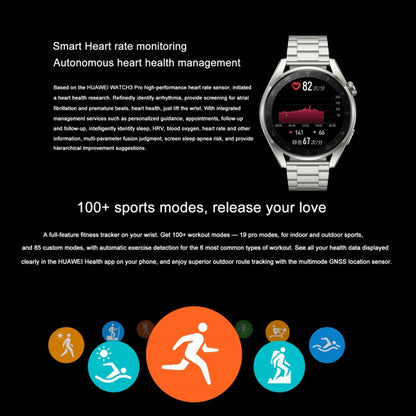 Original HUAWEI WATCH 3 Pro Smart Sports Watch, Color:Fashion Brown - Wearable Devices by Huawei | Online Shopping UK | buy2fix