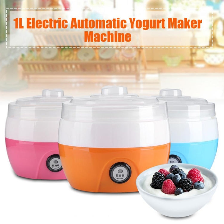 Electric Automatic Yogurt Maker Machine Yoghurt DIY Tool Kithchen Plastic Container 220V Capacity: 1L(Orange) - Yogurt Machine by others | Online Shopping UK | buy2fix