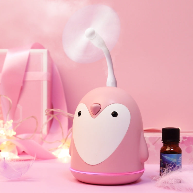 220ml Aroma Humidifier Cute Penguin USB Air Diffuser Home Office Car Mist Maker Air Purifier(Pink) - Home & Garden by buy2fix | Online Shopping UK | buy2fix