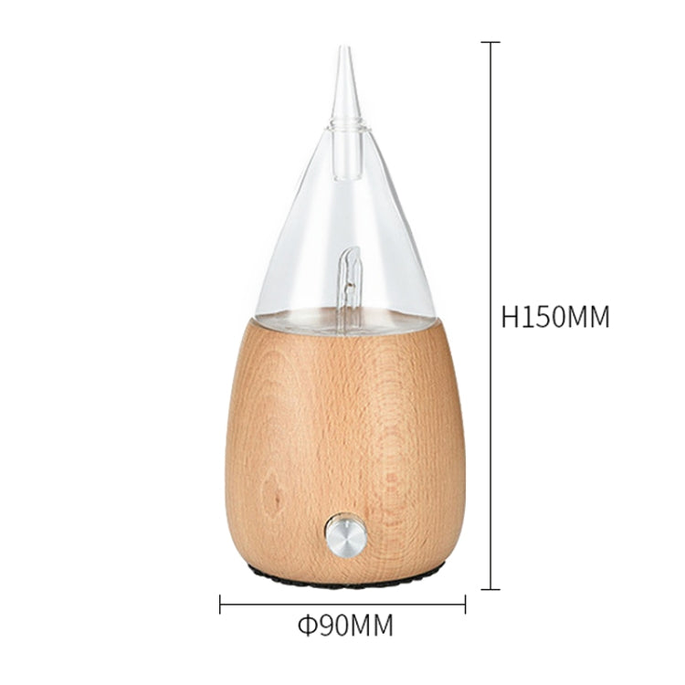Waterless Diffuser Essential Oil Spray Wood Glass Aromatherapy Air Humidifier, Plug Type:AU Plug(Light Wood Grain) - Home & Garden by buy2fix | Online Shopping UK | buy2fix