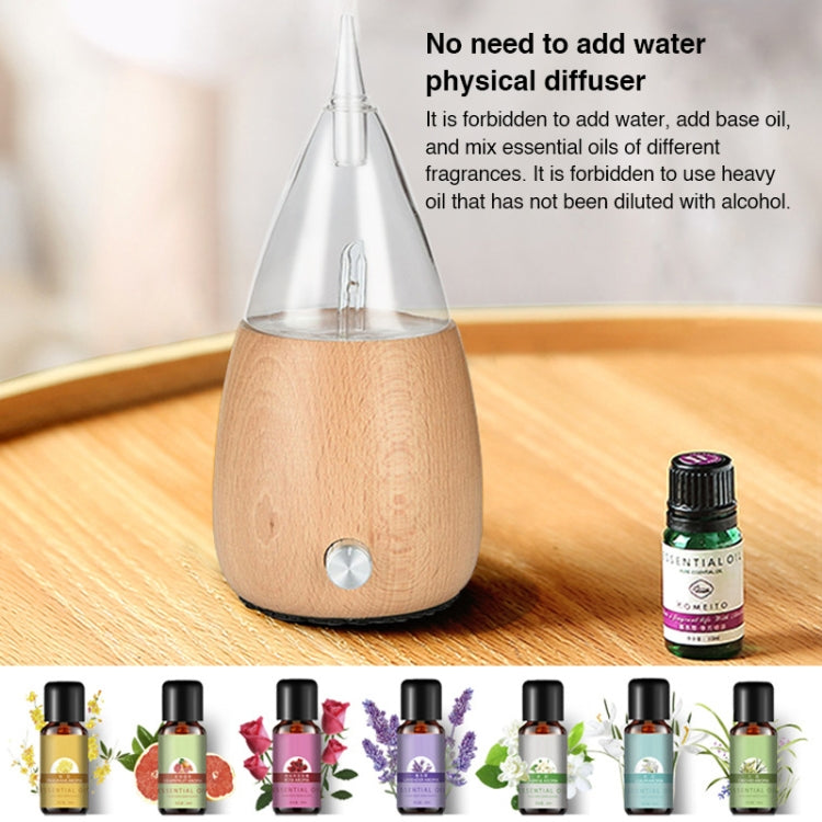 Waterless Diffuser Essential Oil Spray Wood Glass Aromatherapy Air Humidifier, Plug Type:UK Plug(Light Wood Grain) - Home & Garden by buy2fix | Online Shopping UK | buy2fix