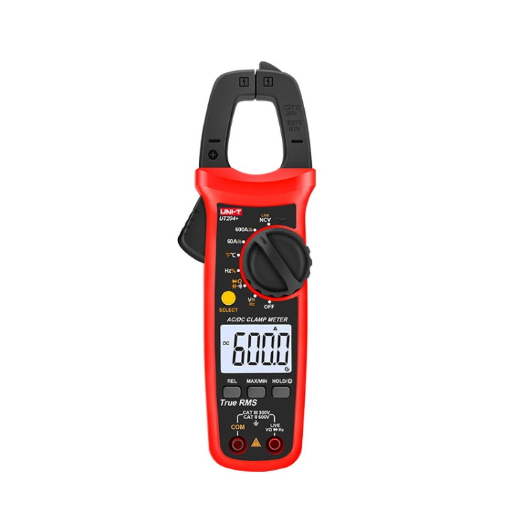 UNI-T  UT204+ 600A  Digital Clamp Meter AC DC Voltage Detector - Digital Multimeter by UNI-T | Online Shopping UK | buy2fix