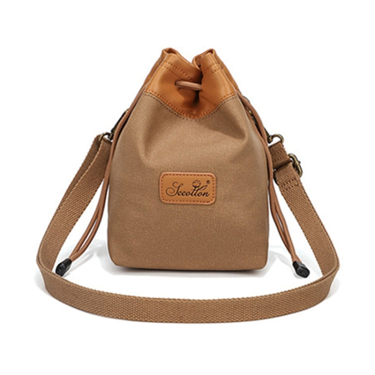 S.C.COTTON Camera Lens Protection Bag Liner Bag Waterproof Camera Storage Bag, Size: L(Khaki) - Soft Bag by S.C.COTTON | Online Shopping UK | buy2fix