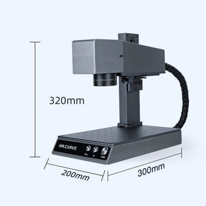 DAJA M1 Pro 10W Metal Nameplate High Precision Characters Laser Carving Machine, Style:Rotating Shaft(US Plug) - Consumer Electronics by DAJA | Online Shopping UK | buy2fix