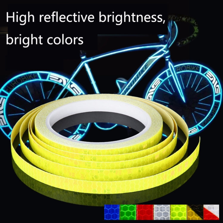 10 Rolls Bicycle Mountain Bike Motorcycle Sticker Car Contour Reflective Sticker Night Riding Reflective Sticker 1 x 800cm(Yellow) - Decorative Accessories by buy2fix | Online Shopping UK | buy2fix