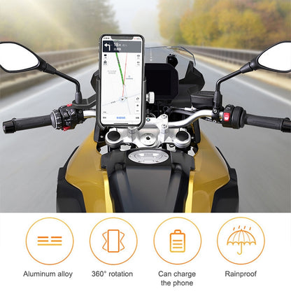 Bicycle Mobile Phone Holder Motorcycle Electric Car Navigation Mobile Phone Holder, Style:Handlebars(Black) - Holders by buy2fix | Online Shopping UK | buy2fix