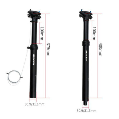 ZOOM Bicycle Wire-Controlled Hydraulic Lift Seat Tube Mountain Bike Seatpost, Size:31.6mm, Specification:400mm Internal Routing - Outdoor & Sports by ZOOM | Online Shopping UK | buy2fix