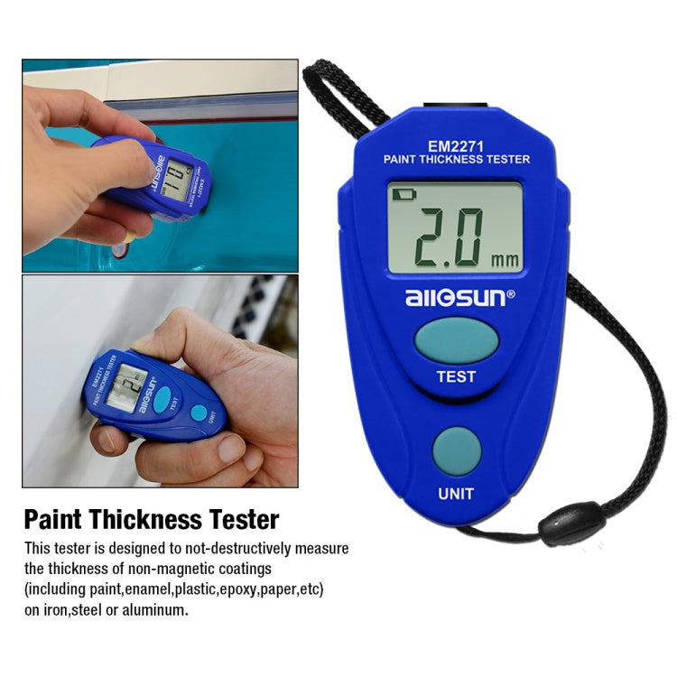 EM2271 Mini Digital Display Car Paint Coating Thickness Gauge Tester - Coating Thickness Gauge by buy2fix | Online Shopping UK | buy2fix