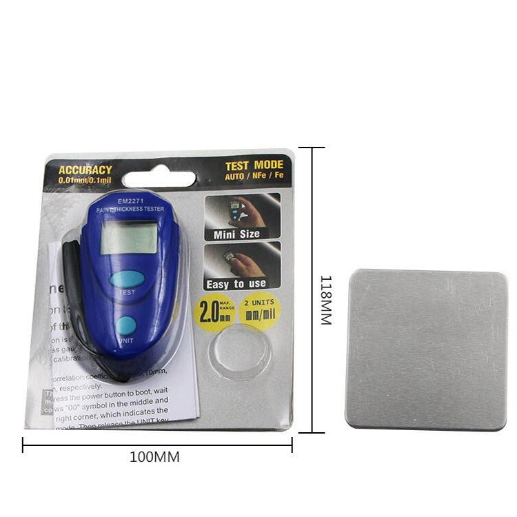 EM2271 Mini Digital Display Car Paint Coating Thickness Gauge Tester - Coating Thickness Gauge by buy2fix | Online Shopping UK | buy2fix