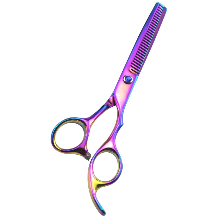 Professional Hair Cutting Scissor Hairdressing Kit Thinning Scissors Barber(Coloful Thinning（SXLC-603T)) - Hair Trimmer by buy2fix | Online Shopping UK | buy2fix