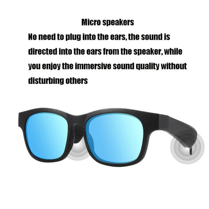 A12 Smart Bluetooth Audio Sunglasses Bluetooth Glasses(Black) - Bluetooth Earphone by buy2fix | Online Shopping UK | buy2fix