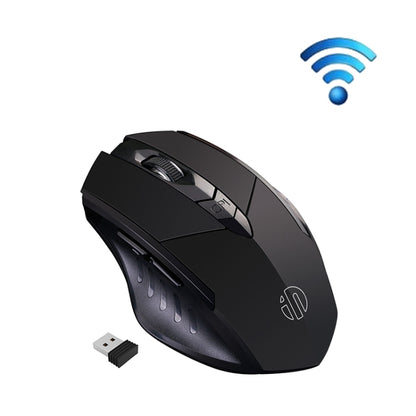 Inphic PM6 6 Keys 1000/1200/1600 DPI Home Gaming Wireless Mechanical Mouse, Colour: Black Wireless Charging Silent Version - Wireless Mice by Inphic | Online Shopping UK | buy2fix