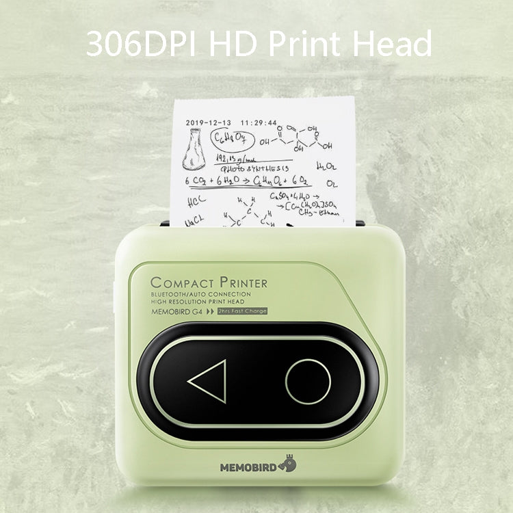 Memobird G4 Handheld Home Student Search Question Graffiti Notes Portable Bluetooth Thermal Printer(Avocado Green) - Consumer Electronics by buy2fix | Online Shopping UK | buy2fix