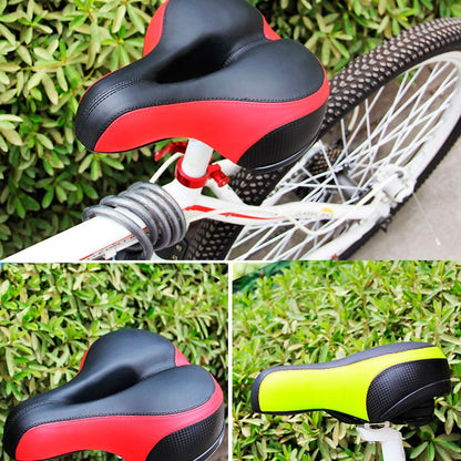 Reflective Seat Bicycle Seat Bicycle Saddle Seat(Black Red) - Outdoor & Sports by buy2fix | Online Shopping UK | buy2fix