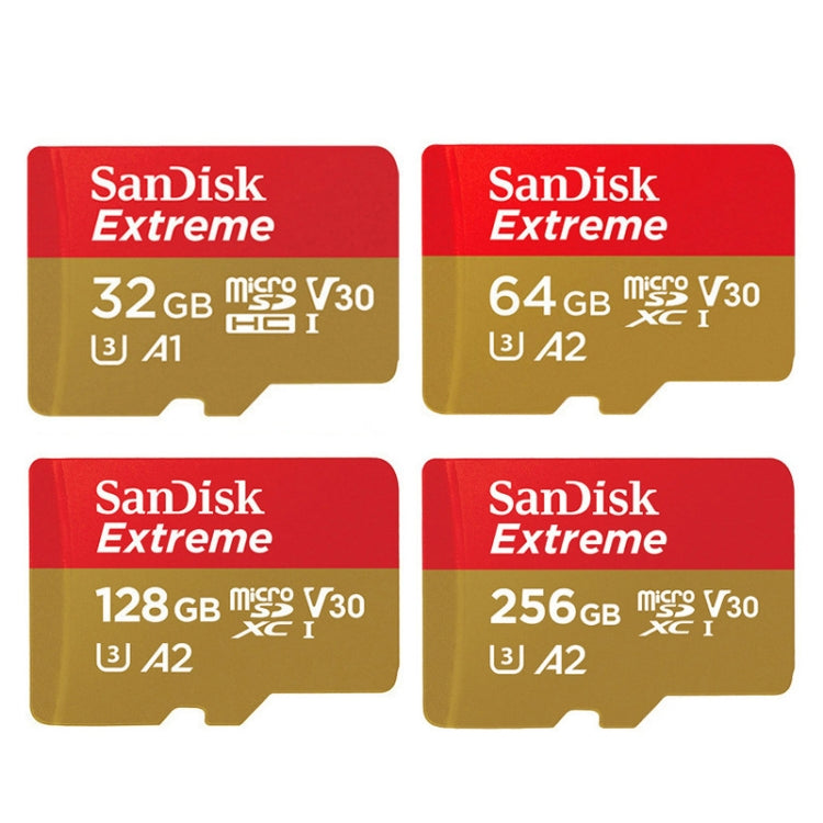 SanDisk U3 High-Speed Micro SD Card  TF Card Memory Card for GoPro Sports Camera, Drone, Monitoring 64GB(A2), Colour: Gold Card - Micro SD Card by SanDisk | Online Shopping UK | buy2fix