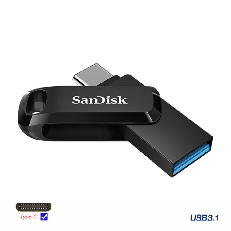 SanDisk Type-C + USB 3.1 Interface OTG High Speed Computer Phone U Disk, Colour: SDDDC3 Black Plastic Shell, Capacity: 64GB - USB Flash Drives by SanDisk | Online Shopping UK | buy2fix