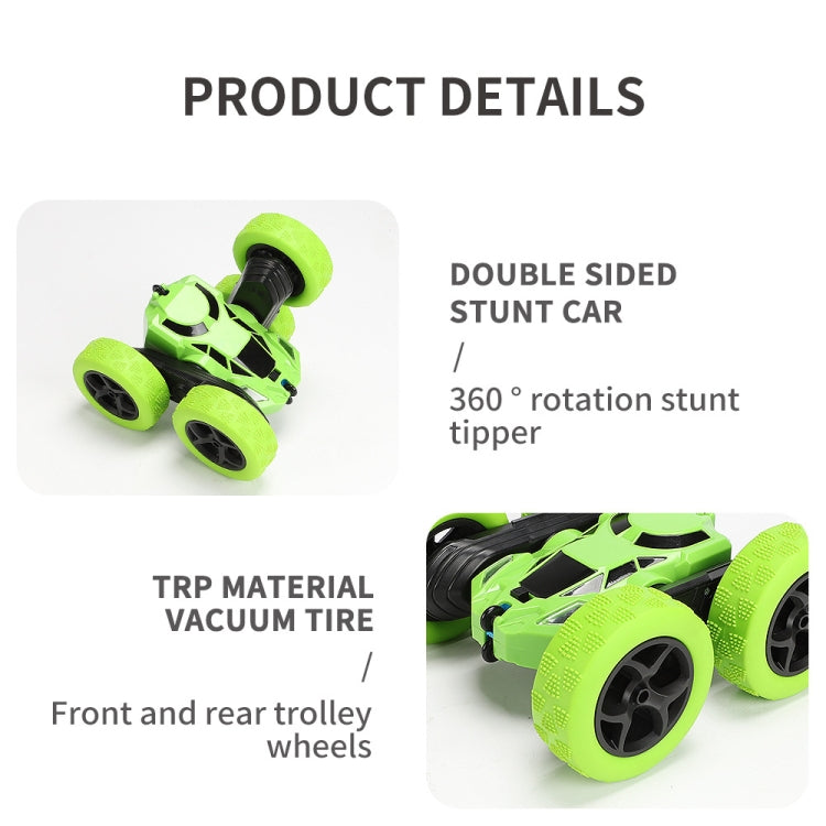 1:24 Double-Sided Stunt Car Rotating Tumbling And Twisting Stunt Car RC Climbing Children Remote Control Car(Golden) - RC Cars by buy2fix | Online Shopping UK | buy2fix