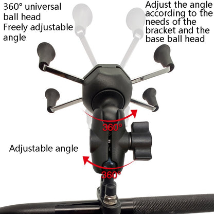 N-STAR N002 Motorcycle Bicycle Mobile Phone Bracket Riding Equipment(Small Long Ball Head) - Holders by N-STAR | Online Shopping UK | buy2fix