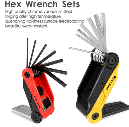 West Biking 16 In 1 Bicycle Repair Tool Multi-Function Wrench Hex Tool Riding Equipment(Black Red) - Outdoor & Sports by West Biking | Online Shopping UK | buy2fix