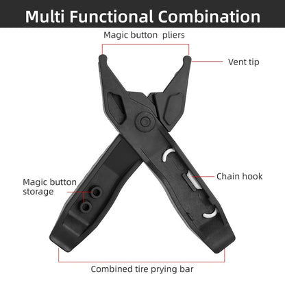 Bicycle Mini Portable Tire Rod Multi-Function Repair Car Tire Repair Tool Detachable Dual-Purpose Tool(Black) - Outdoor & Sports by buy2fix | Online Shopping UK | buy2fix