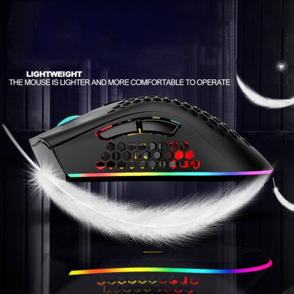 K-Snake BM600 1600 DPI 7-keys Hollow Lightweight Wireless Charging RGB Colorful Gaming Mouse(Wireless BM600 White) - Wireless Mice by K-Snake | Online Shopping UK | buy2fix