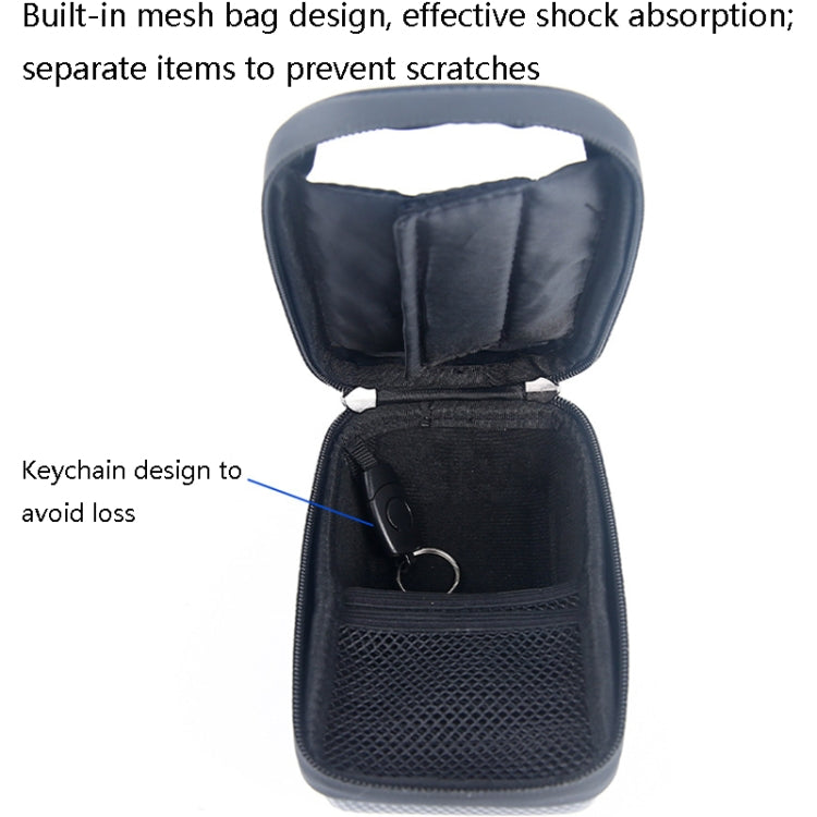 B22 Bicycle EVA Hard Shell Handlebar Bag Touch Screen Waterproof Mobile Phone Bag(Black) - Bicycle Bags by buy2fix | Online Shopping UK | buy2fix
