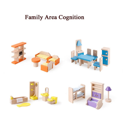 Onshine Pretend Play Scene DIY Role Playing Wooden Furniture Accessories, Style: Kitchen - Pretend Play Toys by buy2fix | Online Shopping UK | buy2fix