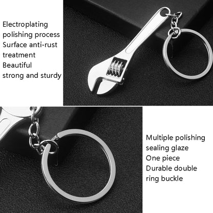 10 PCS Tool Metal Keychain Car Key Ring Pendant, Colour: X-396 Vise - Key Rings by buy2fix | Online Shopping UK | buy2fix