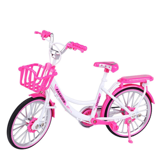 1:8 Scale Simulation Alloy Bicycle Model Mini Bicycle Toy Decoration(Road Bike-Pink) - Model Toys by buy2fix | Online Shopping UK | buy2fix